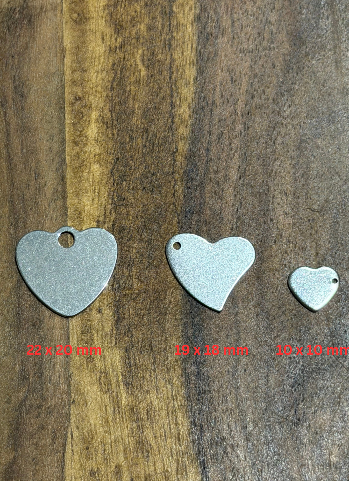 Elegantes Edelstahlherz