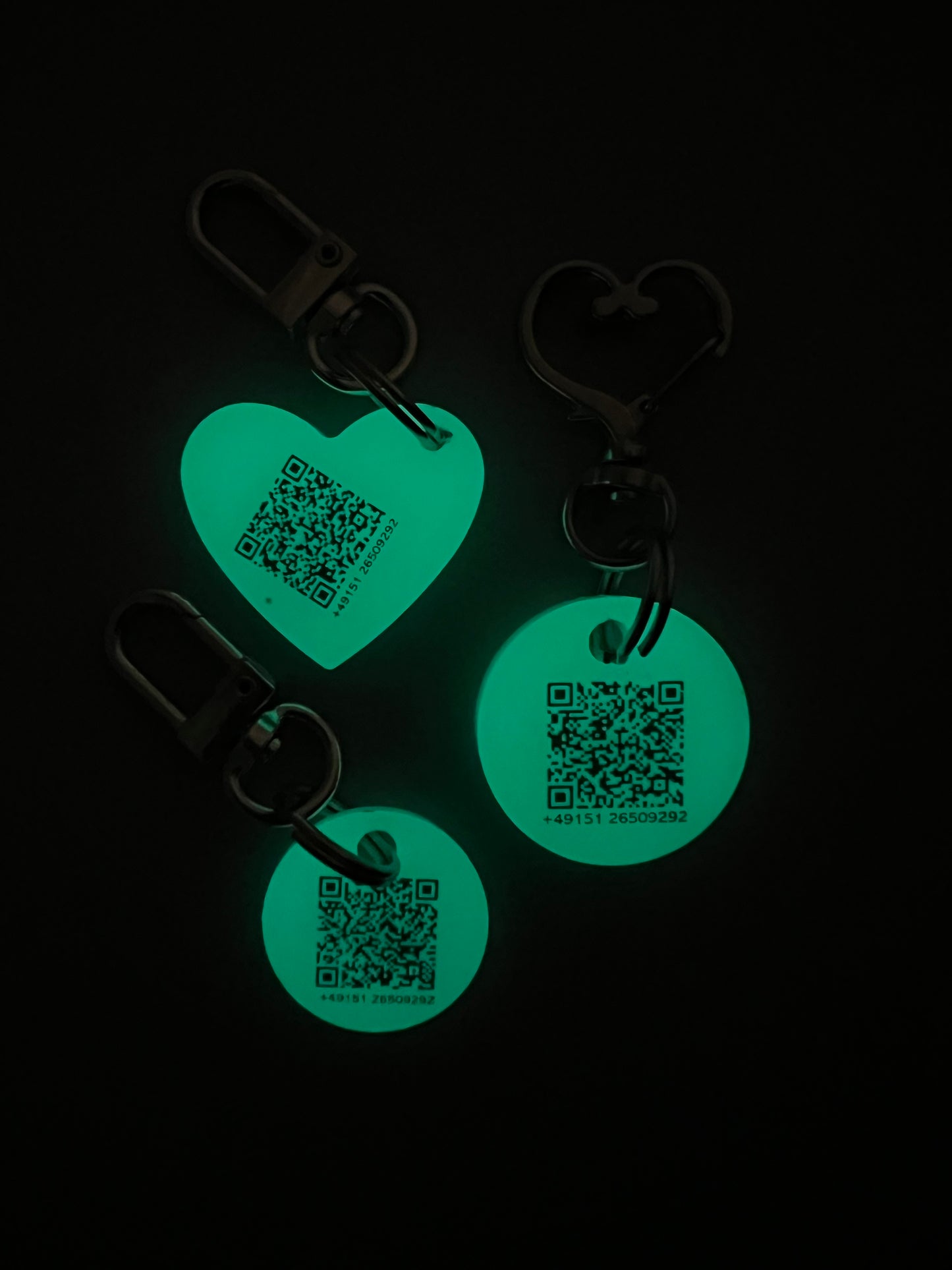 Anhänger fluoreszierend mit oder ohne Glitzer
