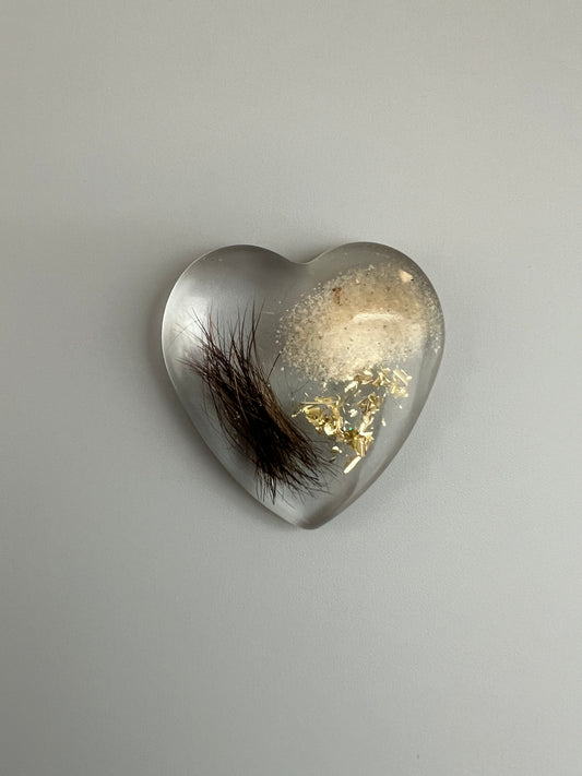 Herzensschmuck "Herz" mit Asche und Haare